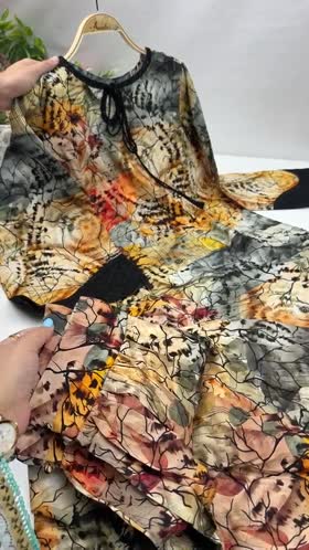 Aneelas Viscose Print Emb 3pc Silk Duppata [WPR-26-09-A-B] [Dispatch Time 2 Months]