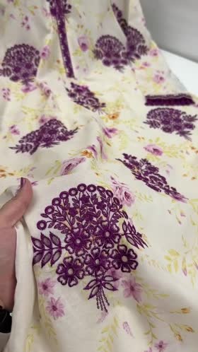 Rs 11500 Aneelas Stitched Emb Printed 3pc With Chiffon Duppata [SPR-26-66-A] [Dispatch Time 2 Month]