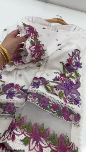Rs 6500 Aneelas unstitched shirt trouser 2pc