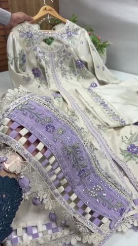 Aneelas Premium Shamoz Silk Emb 3pc [FC-49] [Dispatch Time 2 Month]