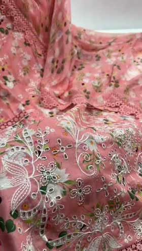 Rs 12500 Aneelas Stitched Luxury Lawn Print Emb Shirt Trouser with Printed Chiffon Duppata 3pc [SPR-26-04] [Dispatch Time 2 Months]