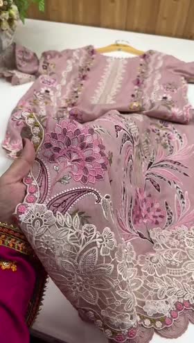 Rs 22000 Aneelas Stitched Karandi Emb 3pc [WLUX-10-B] [Dispatch Time 2 Months]