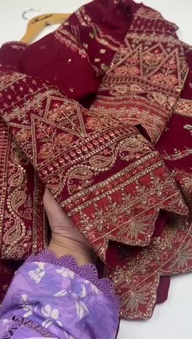 Rs 21500 Aneelas Formal Raw Silk Net Emb Duppata Stitched 3 pc [RS-04] [Dispatch Time 2 Month]