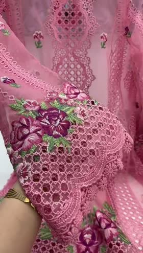 Rs 19500 Aneelas Party Wear Stitched Organza Shirt Duppata Lawn Inner Cambric Trouser 4 Piece [Dispatch Date 15th May]