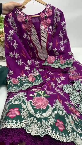 Rs 18500 Aneelas Stitched Luxury Lawn Emb 3pc with Emb Khadi Net Duppata [LUX-26-09] [Dispatch Time 2 Months]