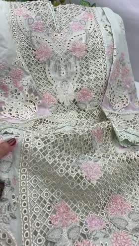 Rs 22500 Aneelas Stiched Signature Luxury lawn 3Pc [LUX-26-12] [Dispatch Ready]