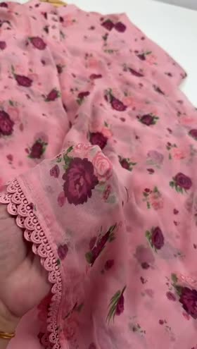 Rs 7800 Aneelas Stitched Lawn Print 3pc Chiffon Duppata [SPR-26-19] [Dispatch Time 2 Months]