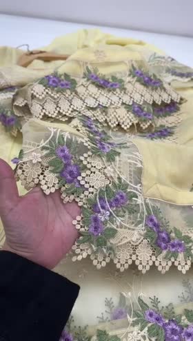 Rs 17500 Aneelas stitched luxury lawn Emb shirt Emb Duppata 3pc [Dispatch date 20th April ] ~ [Chest 24] [Length 45] XXLARGE