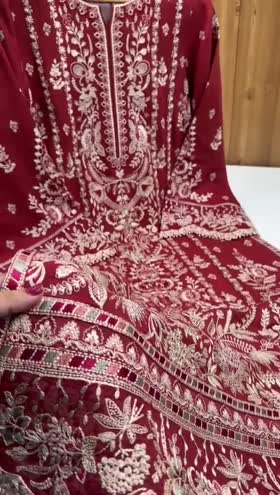 Rs 18500 Aneelas Stitched Luxury Winter Emb Karandi 3pc [YUMNA-04] [Dispatch Time 2 Months]