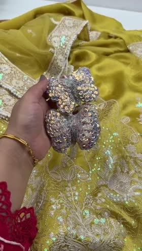 Rs 28500 Aneelas Stitched Tussel Silk Emb Frock 3pc [RS-13] [Dispatch Time 2.5 Months]