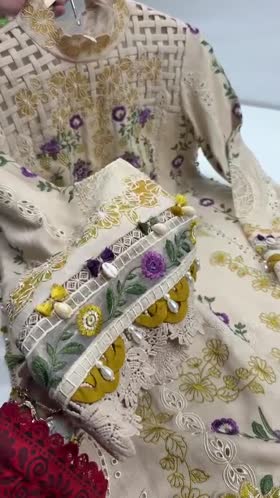 Rs 17500 Aneelas Stitched Karandi Emb Shirt Trouser 2pc [WLUX-26-01] [Dispatch Time 2.5 Months]