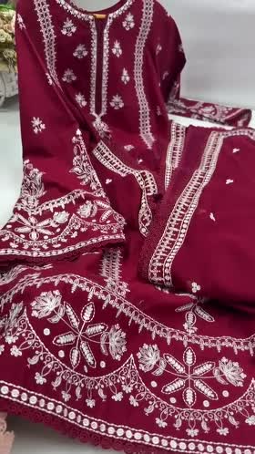Rs 15450 Aneelas Stitched Lawn Emb Kaftan 3pc Emb Chiffon Duppata [LUX-26-108] [Dispatch Time 2 Months]