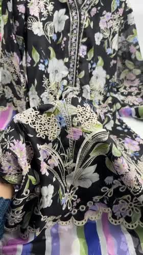 Rs 13500 Aneelas Stitched Lawn Print Emb 3pc [SPR-26-24-A] [Dispatch Time 2 Months]