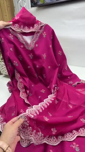 Rs 12950 Aneelas Stitched Lawn Emb 3pc Chiffon Duppata [LUX-26-75] [Dispatch Time 2 Months]