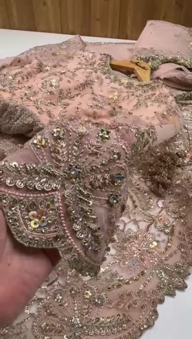 Rs 37500 Aneelas Heavy Ada Work Bridal Maxi 3pc Stitched [BR-07] [Dispatch Time 2 Months]