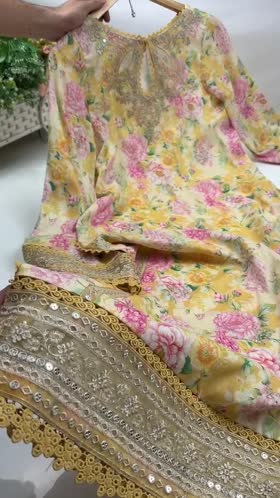 Rs 11500 Aneelas Stitched Lawn Emb Print Chiffon Duppata 3pc [SPR-26-28-A] [Dispatch Time 1.5 Months]