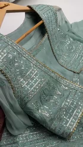 Rs 23000 Aneelas Stitched Chiffon Maxi with Koti 3pc [BR-29] [Dispatch Time 2.5 Months]