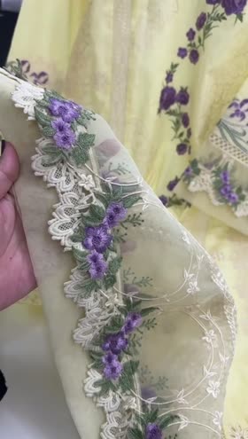 Rs 9950 Aneelas stitched luxury lawn Emb shirt trouser [Dispatch date 20th April ] ~ [Chest 21] [Length 50] MEDIUM