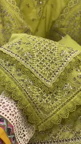Rs 16500 Aneelas Stitched Luxury Lawn 3pc [LUX-08] [Dispatch Date 20th July] ~ [Chest 24] [Length 45] XXLARGE (Shoot Length)