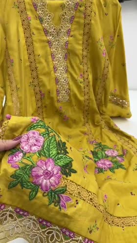 Rs 9500 Aneelas print Emb lawn chiffon Duppata 3 pc [Dispatch date 25 April] ~ [Chest 23] [Length 45] XLARGE