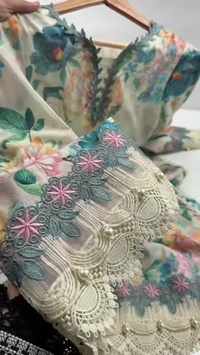 Rs 12500 Aneelas Stitched Lawn Print Emb 3pc Lawn Duppata [SPR-26-25-A] [Dispatch Time 1.5 Months]