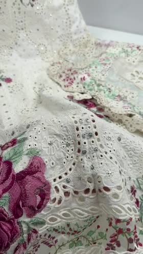 Rs 20500 Aneelas Stitched Signature lawn Emb 3pc [LUX-26-23] [EAD] [Dispatch Time 2 Months]