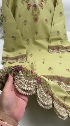 Rs 9500 Aneelas Stitched Lawn Emb Shirt Trouser 2pc [LUX-26-60] [Dispatch Time 2 Months]