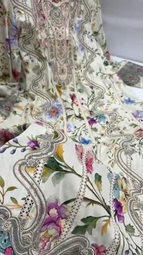 Rs 14000 Aneelas Stitched Khadar Print Emb 3p Khadar Duppata [VC-26-24-B] [Dispatch Time 2 Months]