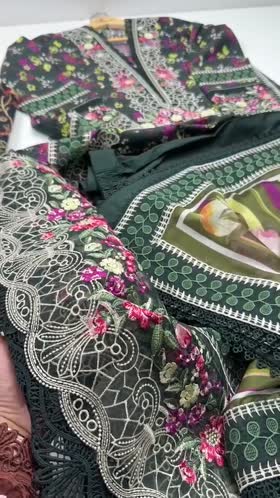 Rs 14500 Aneelas Stitched Lawn Print Emb 3pc Silk Duppata [LUX-26-54-A] [Dispatch Time 2.5 Months]
