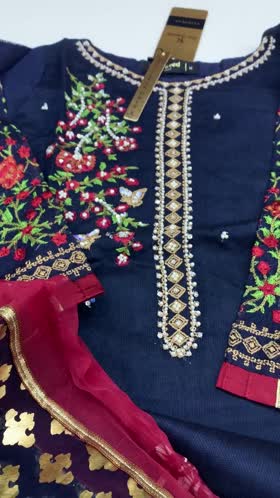 Rs 6000 Bin saeed semi formal emb 2pc( medium)