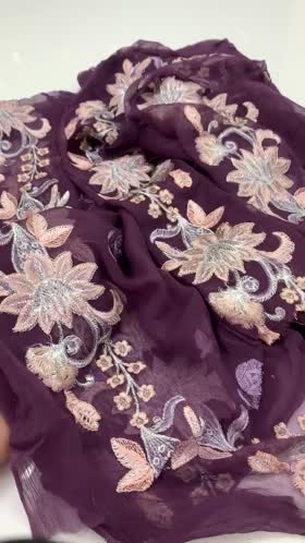 Rs 1200 Ramsha chiffon Emb duppata