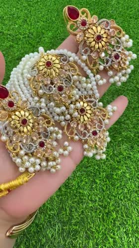 Rs 2700 gold plated mala set