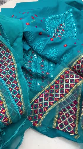 Rs 5000 Charizma lawn Emb 3 pc chiffon duppata