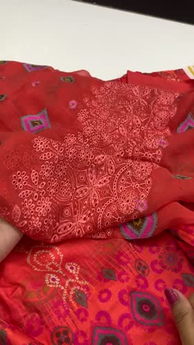 Rs 3550 Slub linen Emb chiffon duppata 3pc [D 8]