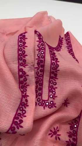 Rs 3800 real mirror hand made khadi net shirt Duppata