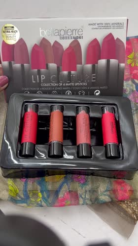 Rs 3500 USA Bellapierre 4 matte lipsticks