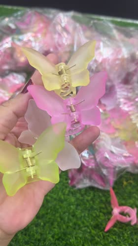 Rs 300 Butterfly hair catcher  yellow