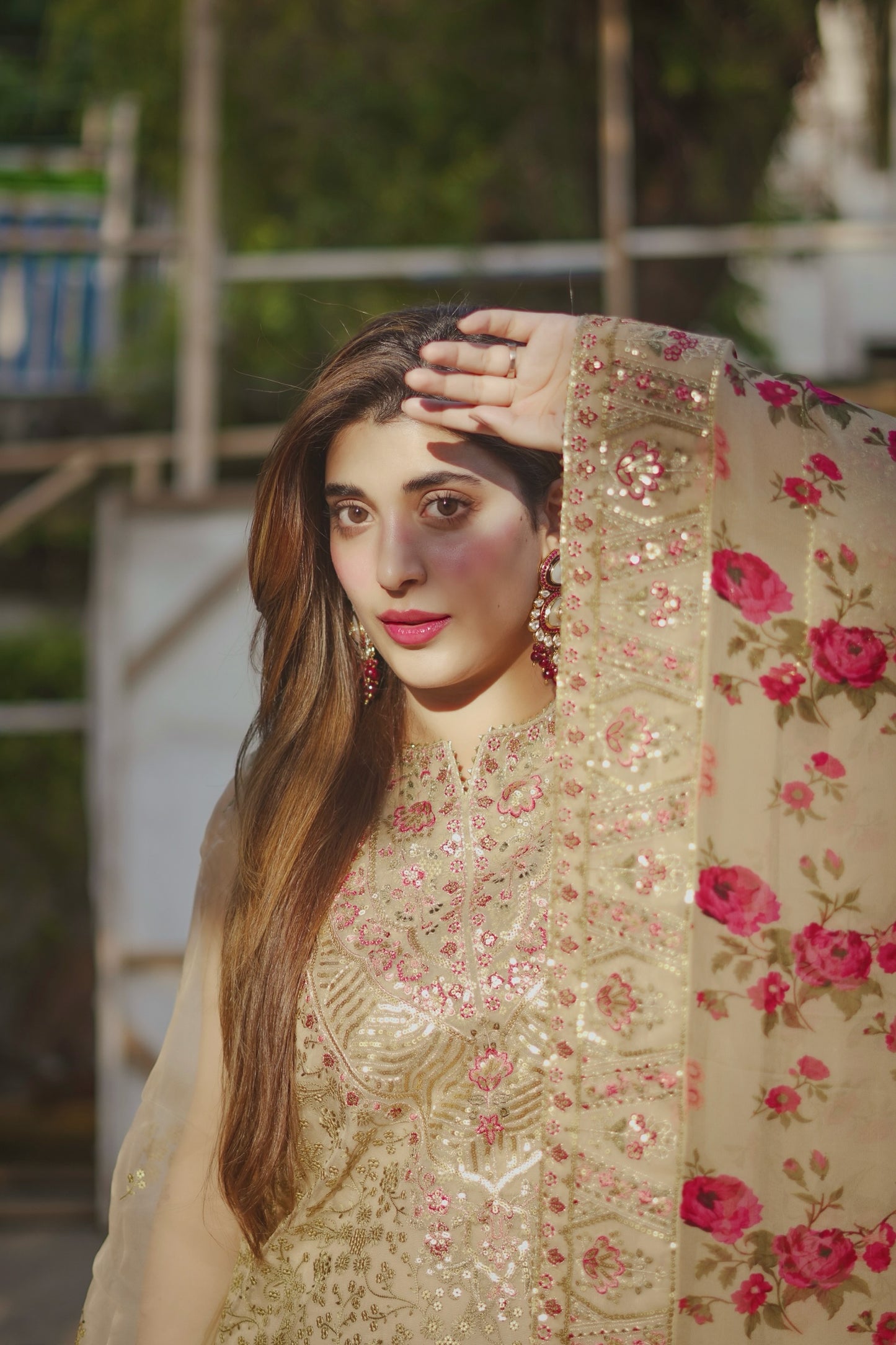 Rs 23500 Aneelas Stitched Party Wear/ Wedding Wear 3pc With Raw Silk Trouser [FC-05-B] [Dispatch Time 2 Months]