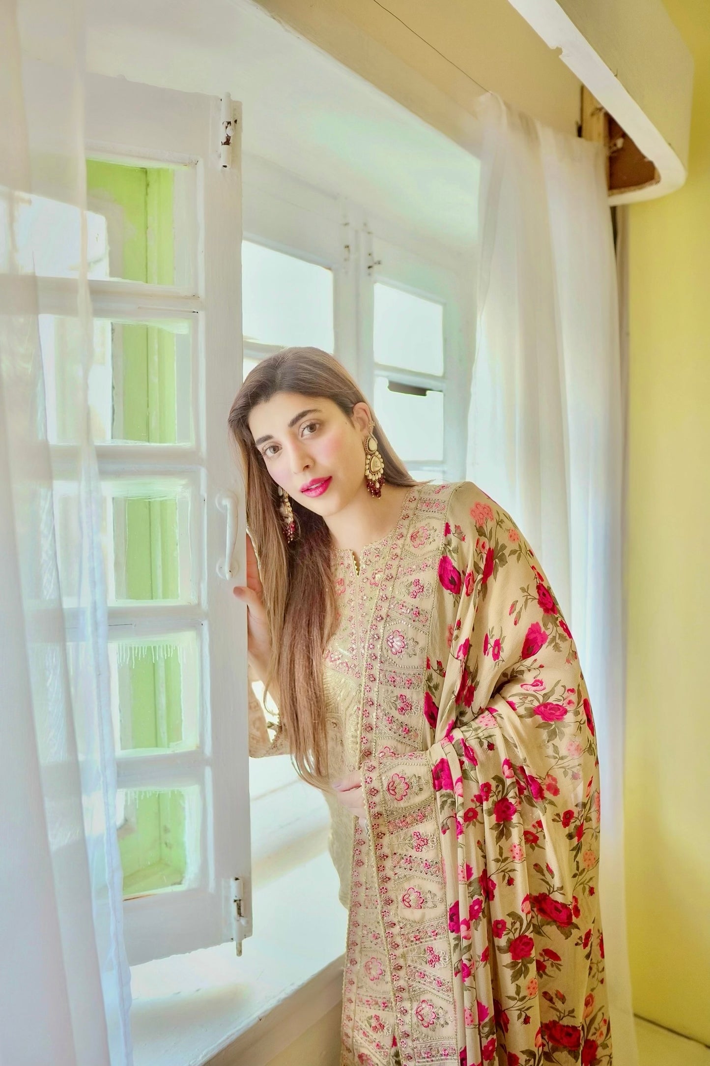 Rs 23500 Aneelas Stitched Party Wear/ Wedding Wear 3pc With Raw Silk Trouser [FC-05-B] [Dispatch Time 2 Months]